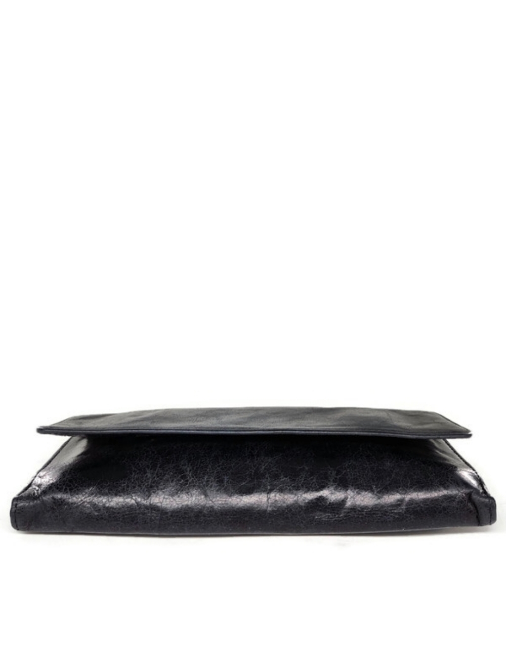 HOBO Sadie International Black Distressed Leather Tri-Fold Key Chain Wallet - Picture 4 of 14